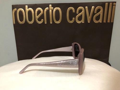 AUTHENTIC Roberto CAVALLI Sunglasses metallic frame square butterfly crystal 672 - Picture 4 of 6