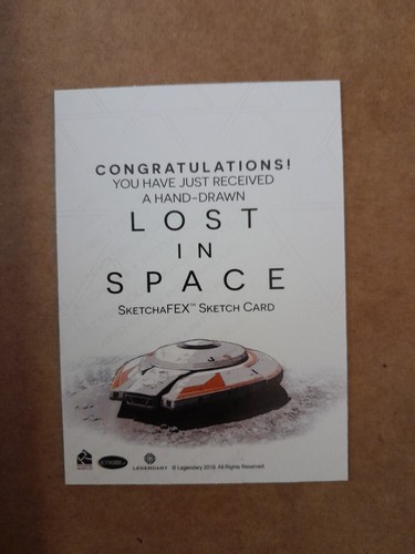 Lost In Space Season One Netflix 1/1 Sketchafex Sketch Card Rittenhouse - Picture 2 of 2
