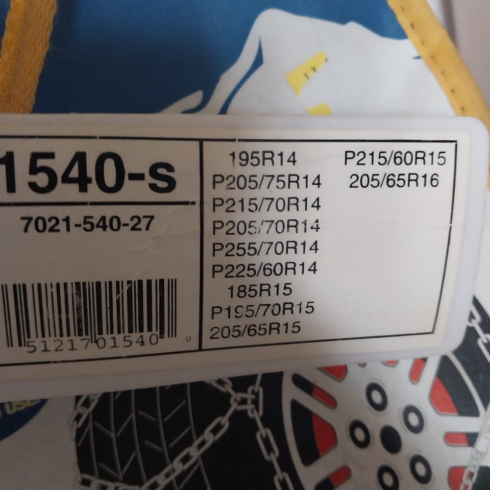 Les Schwab Quick Fit Diamond Pattern Tire Snow Chains Stock 1540s eBay