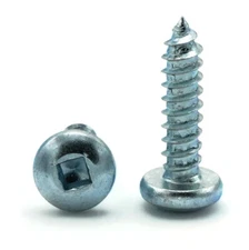 #12-11 Sheet Metal Screws Zinc Plated Square Drive Pan Head Type A Select Size