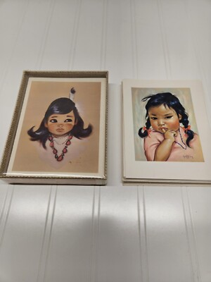Gerda Chistoffersen Indian Lads & Lasses Asst. Children Cards W/envelopes 2 sets