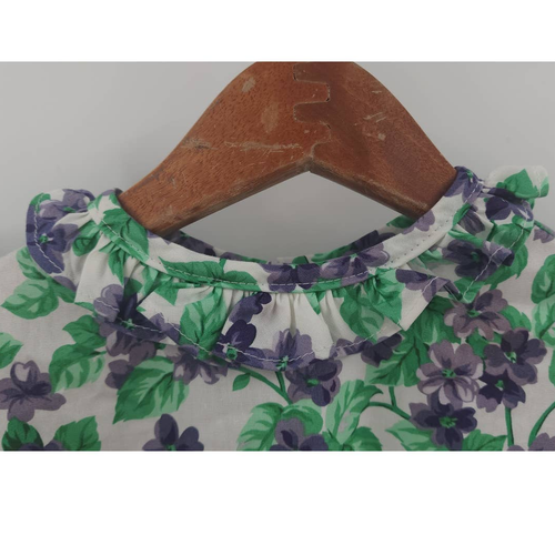 Girls Vintage Floral Dress Size 6 Made In USA A Time To Remember 100% Cotton - Picture 6 of 10