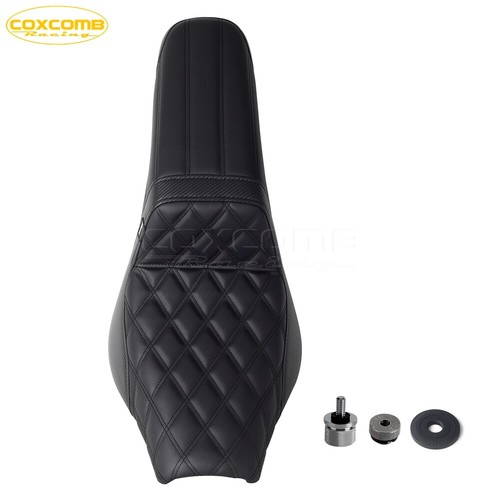 2-Up Seat Cushion w/ Seat Fender Washer Nut Kit For Harley Softail FXBB/S FLSL - Picture 12 of 18