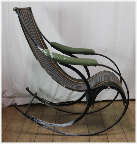Schaukelstuhl R.W. Winfield & Co. Rocking Chair Peter Cooper Birmingham 1850 - Picture 4 of 11