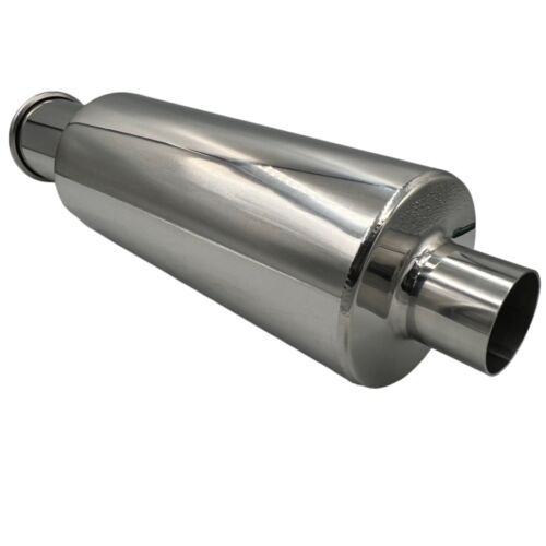 Spoon Sport Universal SINGLE EXHAUST MUFFLER 2" inlet Out 3" SUS304 Steel - Picture 9 of 15