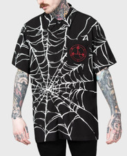 Killstar All Eternity Shirt Spiderweb Goth Satanic Unisex Grunge Punk KSRA008366