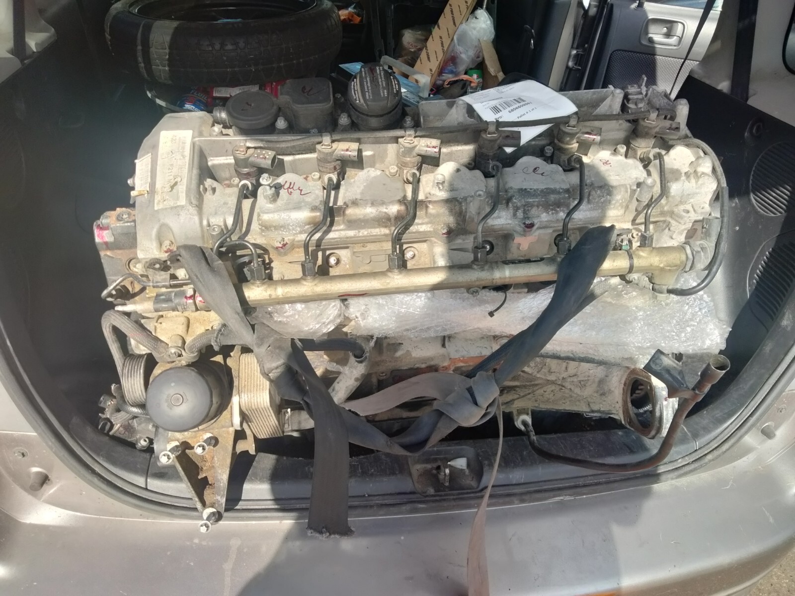 05-06 Mercedes W211 E320 OM648  Diesel 3.2L Engine Assembly W/Hi Pressure Pump