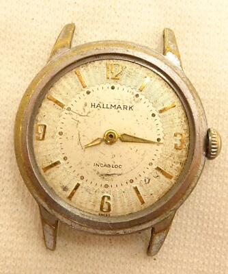 Hallmark Wristwatch 7J Vintage Men's Parts or Repair