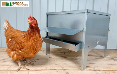 Large Chicken Duck Turkey Poultry Feeder Hopper Farm Animals Holiday Feeder