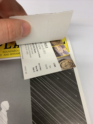 Unavoidable Disappearance Tom Durnin New York Playbill w/ Original Ticket Stubs - Picture 3 of 6