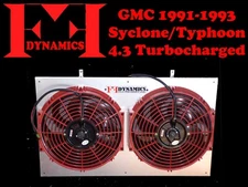 FF DYNAMICS EXTREME ELECTRIC TWIN COOLING FAN SYSTEM: GMC SYCLONE TYPHOON 91-93