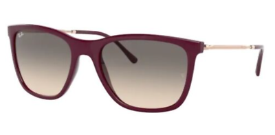 New RAY-BAN Sunglasses RB 4344 6534/32 56-19 Red & Gold Frames