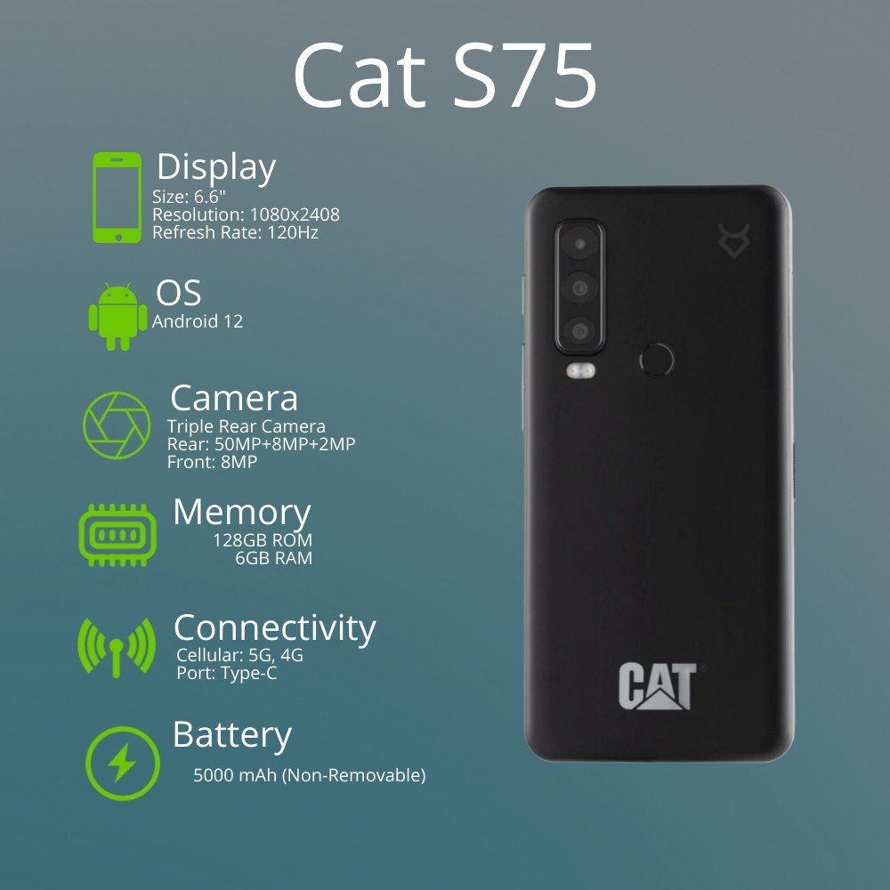 キャタピラースマートフォン　CAT S75　本体 Cat S75 5G 購入、販売