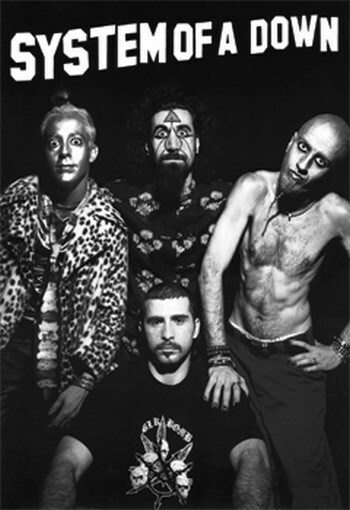 SYSTEM OF DOWN POSTER Stare Group Shot RARE NEW 24X36 | eBay