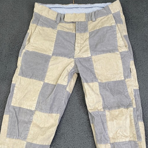 Pantalones Brooks Brothers Para Hombre 32x30 Multicolor Retazos Cuadros Milano Calce Recto - Imagen 2 de 10