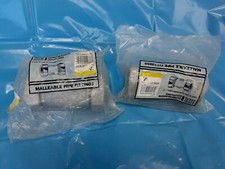 LOT OF 2 GALVANIZED COMPRESSION COUPLING 1" LDR