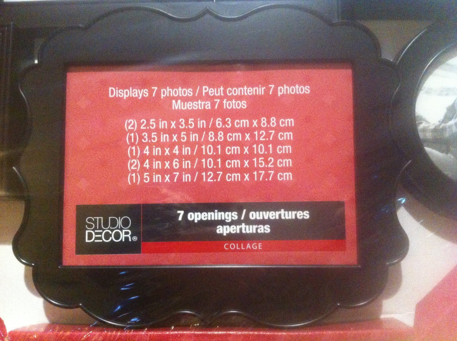 New Wall Hanging Picture Frame Collage display 7 photos Wall