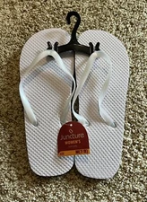 Juncture Women’s White Flip Flop Size M (7/8)