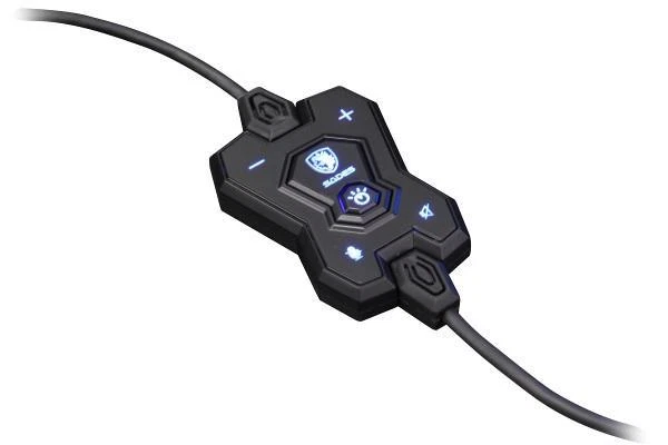 SADES SA923 HAMMER 7.1 channel PC Gaming Headset Headphones Noise Cancel Mic USB - Image 3 of 4