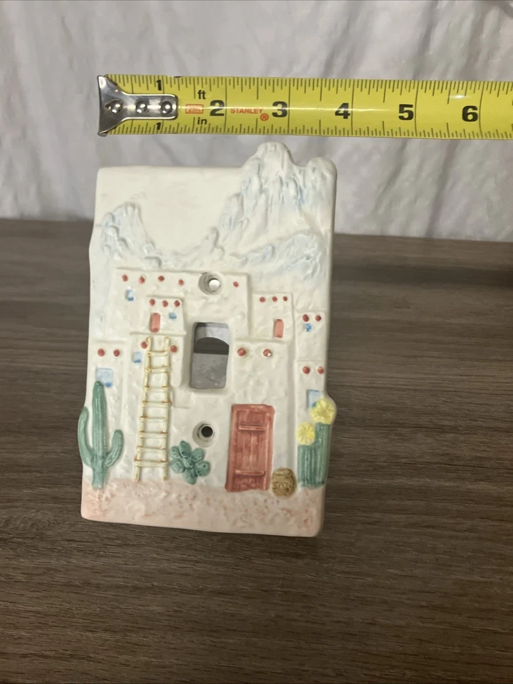 Tampa de interruptor de luz Otagiri Curtis Swain pintada à mão sudoeste - Imagem 4 de 4