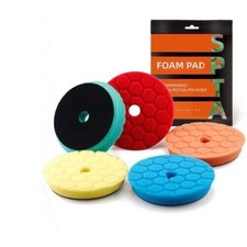 5 Inch 125mm Hex-Logic Polishing Pads For RO DA Polisher Buffing Waxing