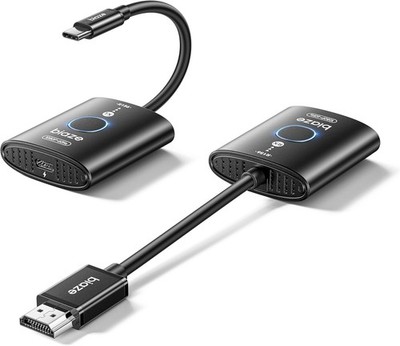 USB C Wireless HDMI Transmitter Receiver 165FT 5G 2.4G