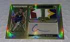 Christian Braun 2022-23 Panini Obsidian Yellow Flood Rookie Patch Auto /10 RC AU