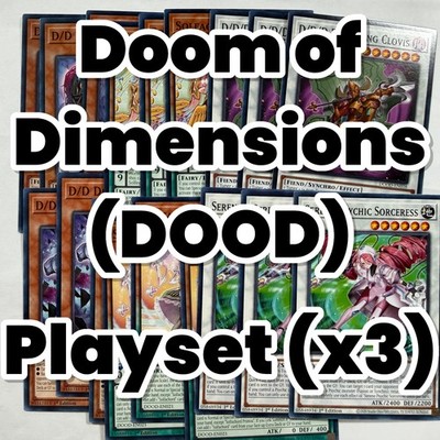 Doom of Dimensions Playsets x3 - Yugioh DOOD en - Common 1st ED NM