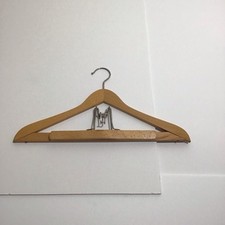 Vintage Nevco Lord Wooden Hanger Dual Coat Pant Closet Wardrobe Germany