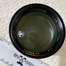 Sears Multicoated 1:2.8 f 135mm 52 Auto Pentax K Mount Camera Lens SHIPS FREE