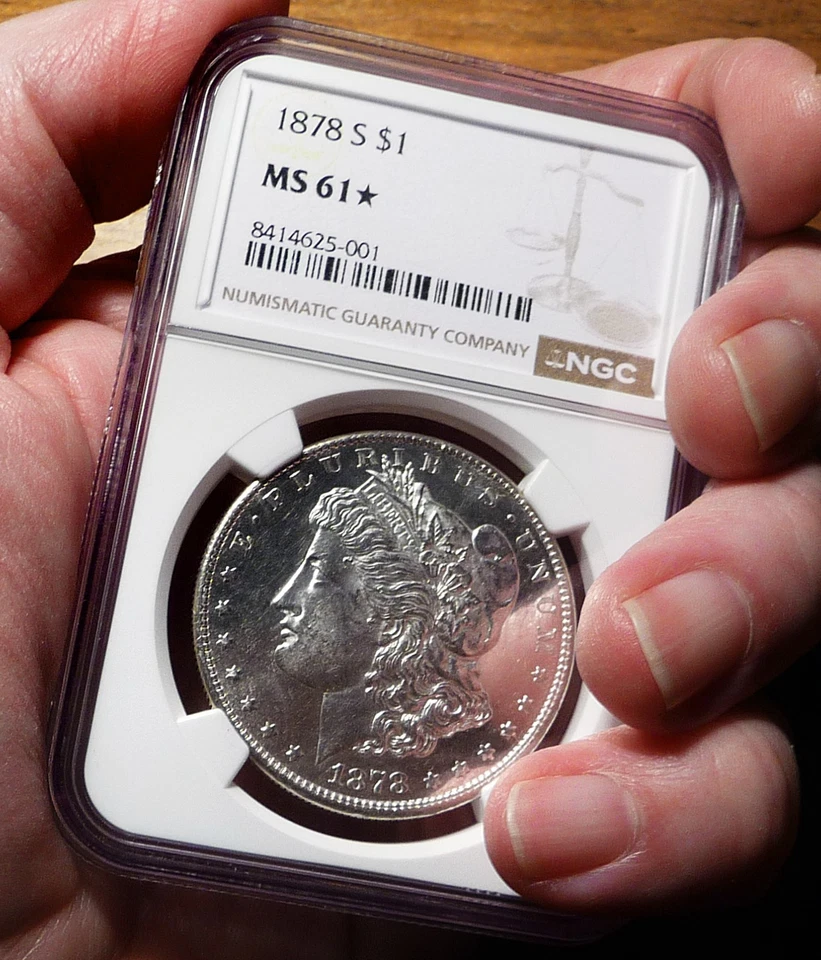1878-S Morgan Silver Dollar ~ NGC Certified MS61* Star Grade ~ Prooflike - Image 2 of 4