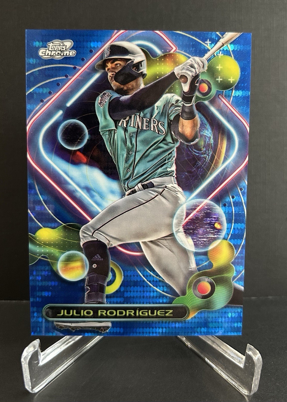 Julio Rodriguez 2023 Topps Cosmic Chrome - #44 Blue Moon Refractor /99