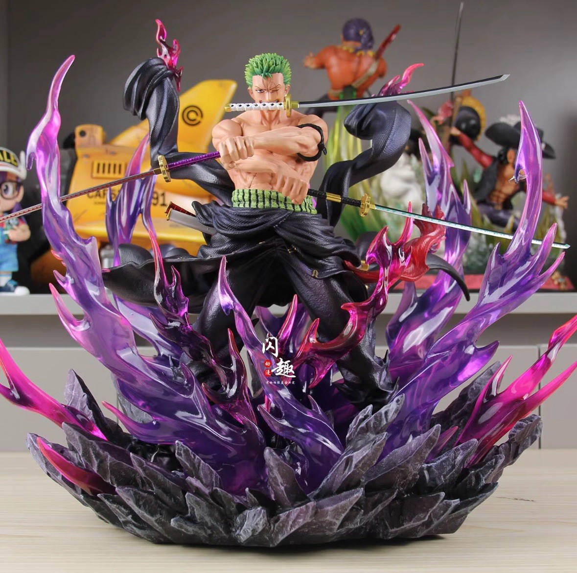 Figura de acción 29 cm One Piece Roronoa Zoro Ashura Demon manga/anime