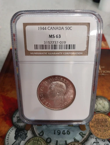 Canada 1944 50 Cents NGC MS63