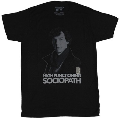 Sherlock (BBC TV Series)  Mens T-Shirt - High Functioning Sociopath  Photo
