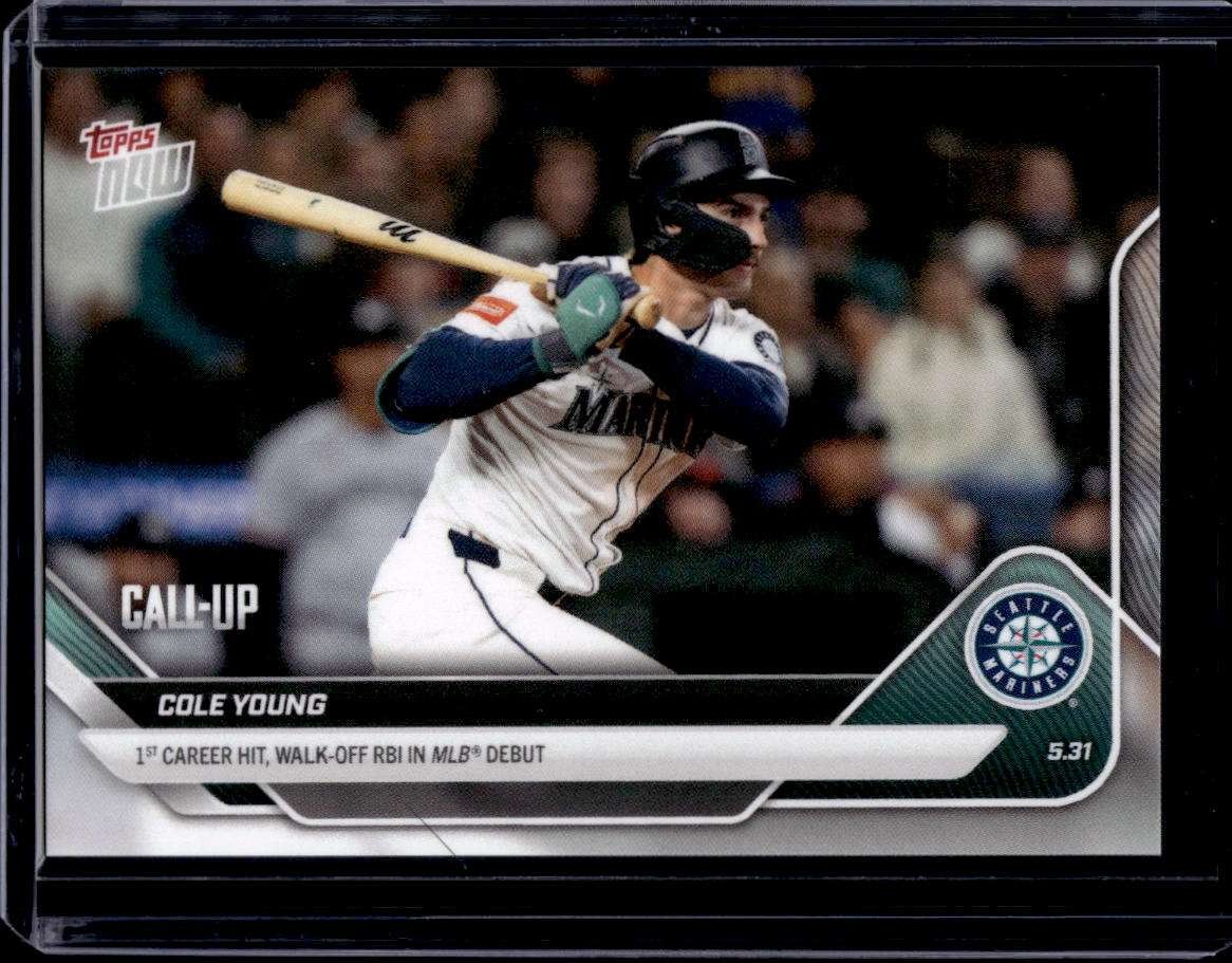 2025 Topps Now #243 Cole Young Base Card (Qty) RC Rookie