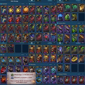 RaidShadowLegends| 14 Mythic|155 Legendary|Endgame|17M Power|Speed 441|1-kay all