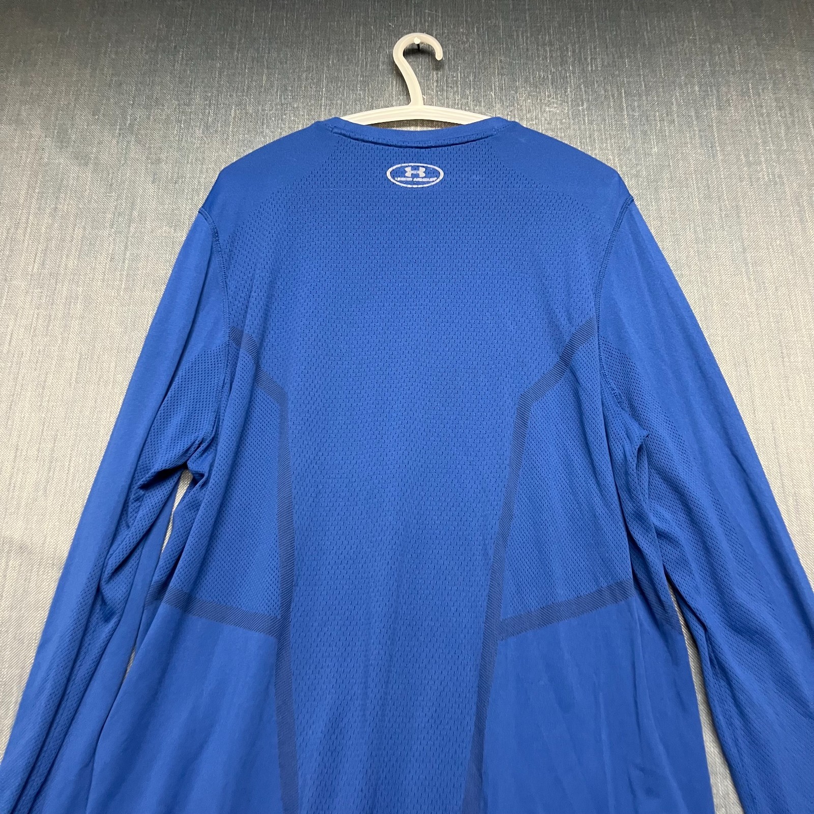 Under Armour Men's Shirt Size XL Blue Fitted Athletic Training Heat Gear Gym thumbnail 8