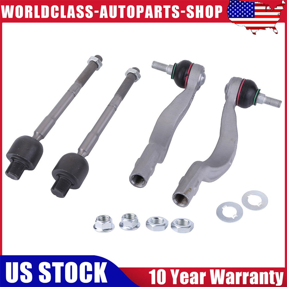 Front Inner/Outer Tie Rod End Kit Fit For Maserati Ghibli Quattroporte 2014-2016