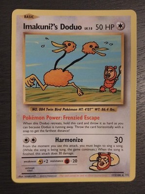 Imakuni?'s Doduo 112/108 Secret Rare - Pokemon XY Evolutions Single Card NM/LP