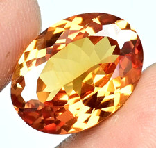 Natural imperial Topaz 16.00Ct Stunning Flawless AGL Certified Oval Cut Gemstone