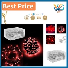 Charming 30 Mini Red LED Fairy String Lights - Perfect for Indoor Outdoor Use