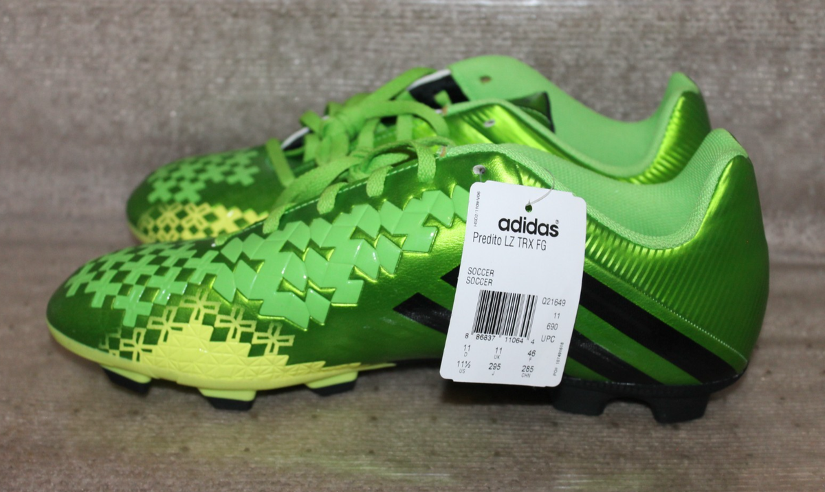Adidas Mens Rare Predator LZ TRX FG Q21649 Green Soccer Cleats