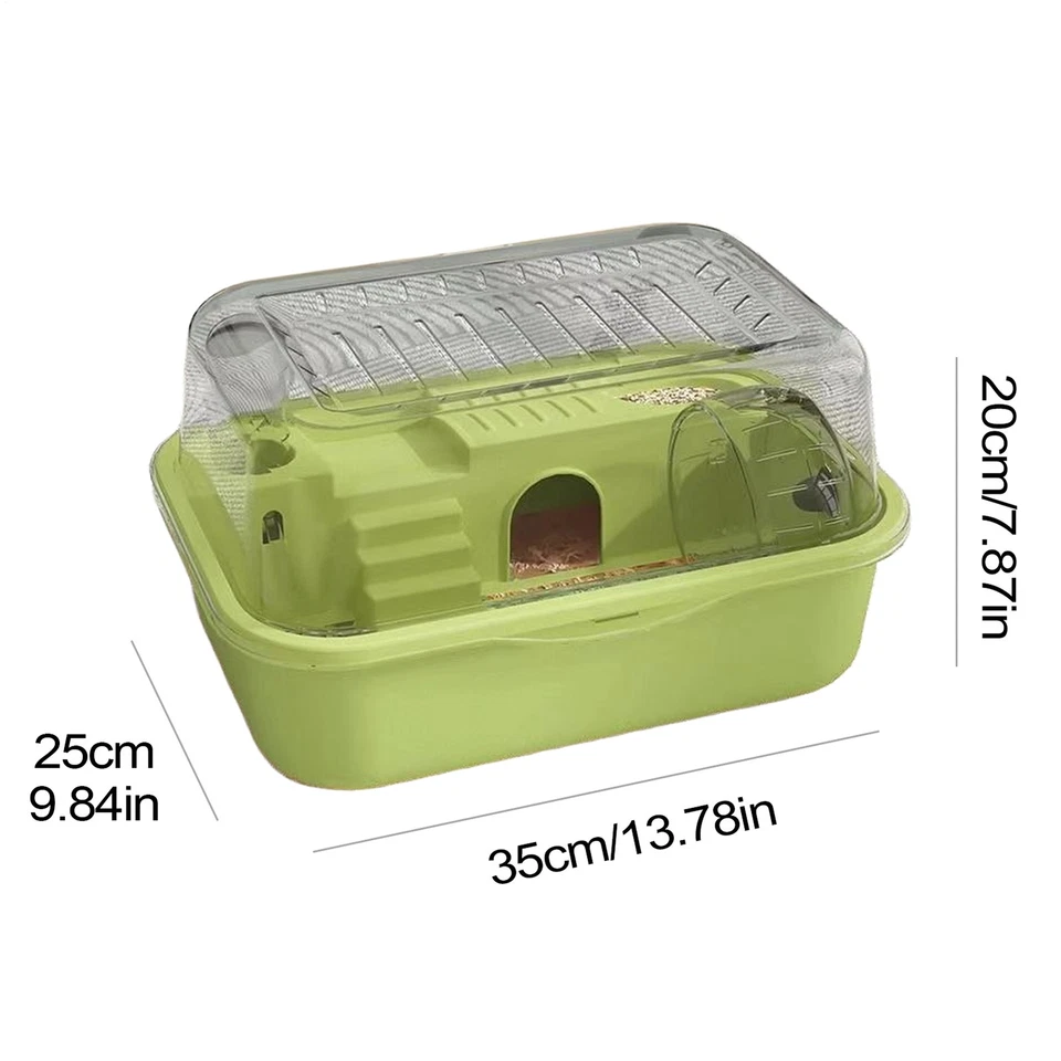 Jaula para hámsters hámster hábitat jaula con 2 niveles rueda silenciosa Foto 2 de 4