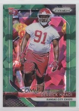 2018 Panini Prizm Rookie Green Crystals Prizm 70/75 Derrick Nnadi #265 u6m