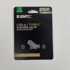 EMTEC Flash Drive 256GB USB-A/USB-C Flash Drive