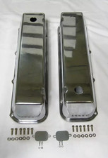 Big Block Ford Tall Polished Aluminum Valve Covers 429 460 Bbf With Hole Bbf