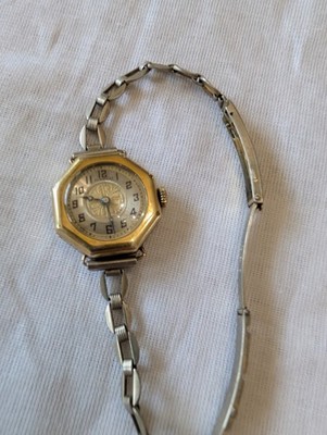 Vintage 1920s Bulova Rubaiyat Octagon Watch. Working.