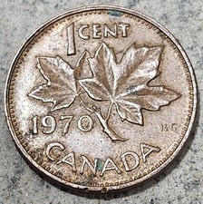 CANADA 🇨🇦 ONE (1) CENT COIN 1970 (QUEEN ELIZABETH II)