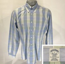 Brooks Brothers Regent L Large Long Sleeve Mens Shirt Button Down Blue Green